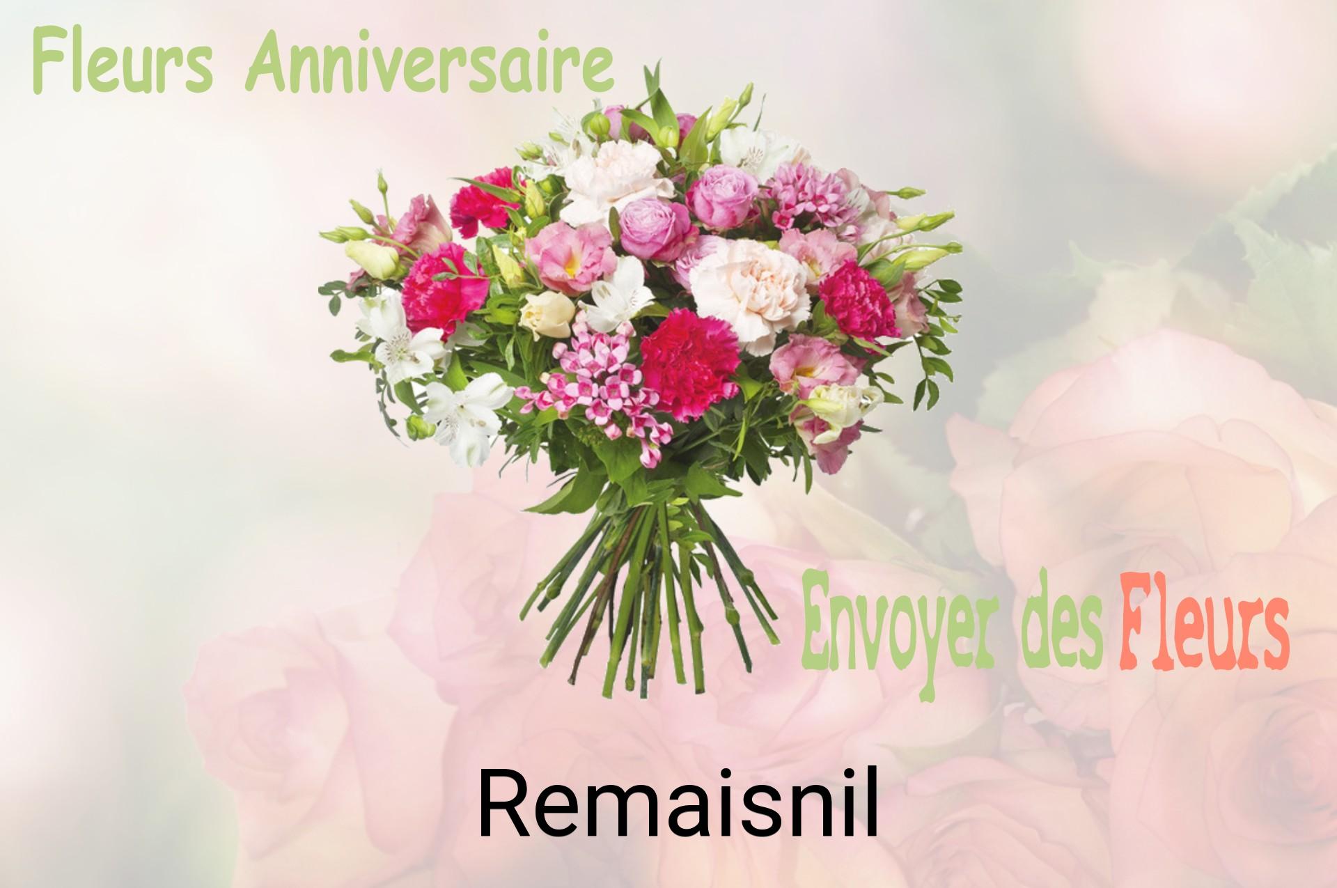 Bouquet de fleurs d’anniversaire livré à Remaisnil